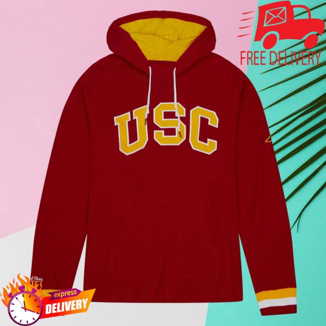 Official Mitchell And Ness Clothing Store Shop Fleece Legendary Slub Ls Hoody Usc Mitchellandness Merch