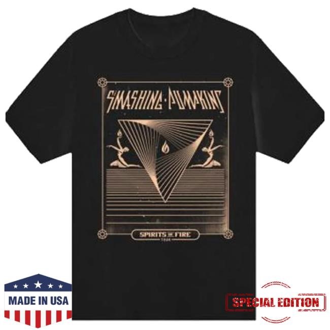 The Smashing Pumpkins Spirits On Fire Tour Black Tee Shirt The Smashing Pumpkins Merch Store