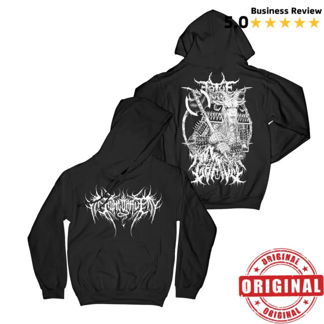 Official Risingmerch Rising merch To The Grave KVLT Pull Over Hoodie
