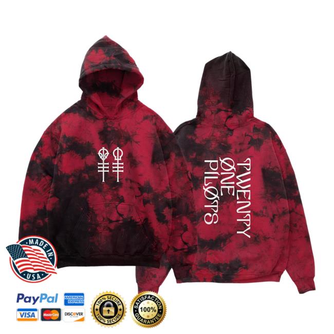 Twenty One Pilots Keys Red Wash Sweatshirt