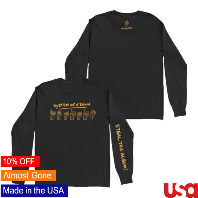 Official System Of A Down Clothing Merch Store Shop System Of A Down Sign Language Long Sleeve Hot Shirt SystemOfADown