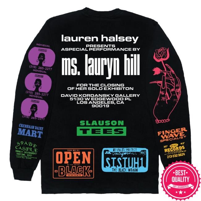 Lauryn Hill Mlh X Lauren Halsey Long Sleeve Tee Spectrum | Lauryn Hill Store Official