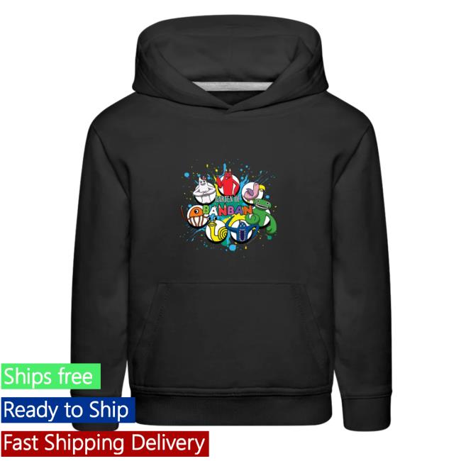 Euphoric Brothers Merch Garten Of Banban Character Circles Hooded Sweatshirt Epicdrops