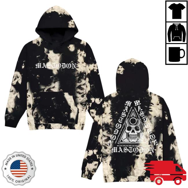 Official Mastodon Rocks Merch Store Mastodon Skull Logo Custom Dye Crewneck Sweatshirt Mastodonrocks
