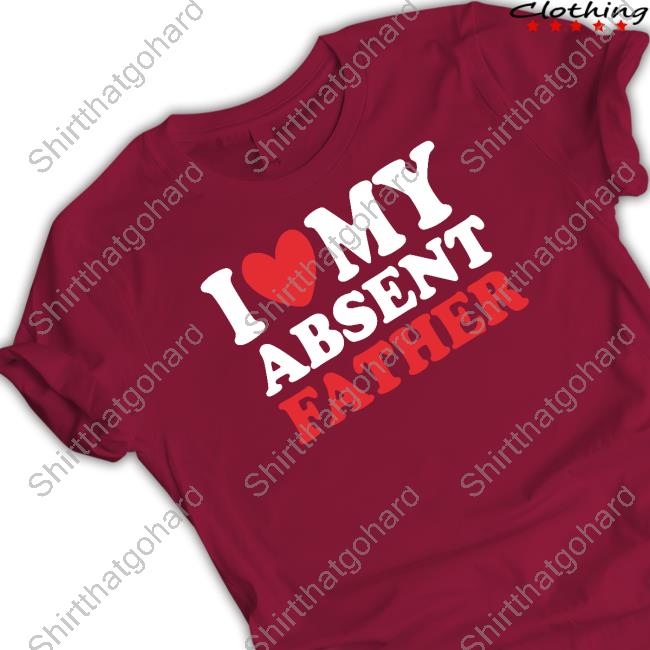 Official I Heart My Absent Father Black Hoodie