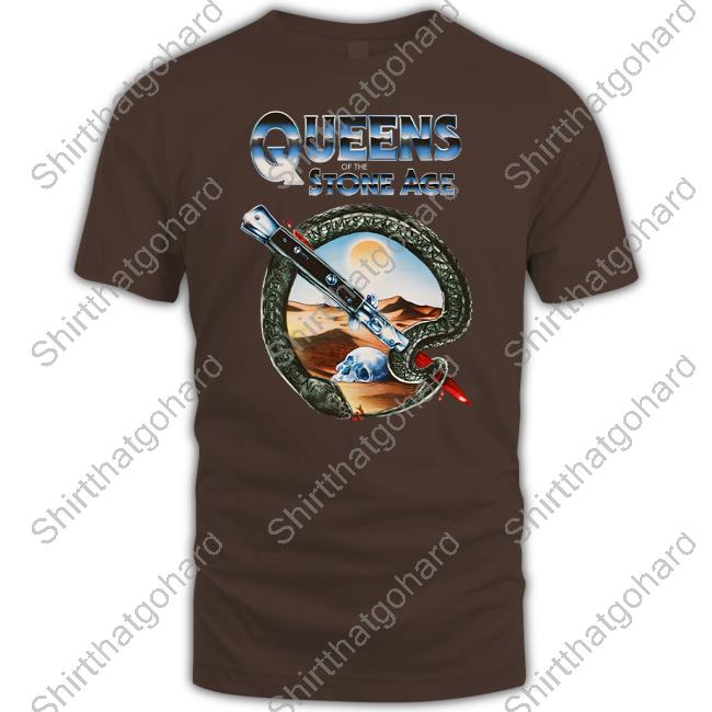 Qotsa Store Qotsa Desert Skull Tee Shirt