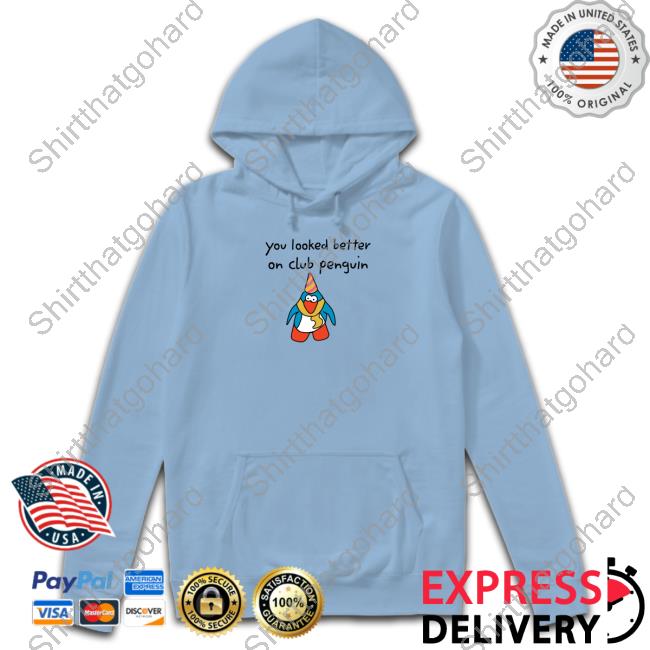 You Looked Better On Club Penguin Hoodie