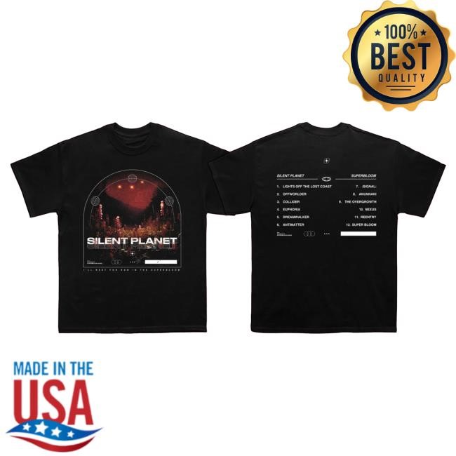 Official Silent Planet Merch Superbloom Tracklist Shirt