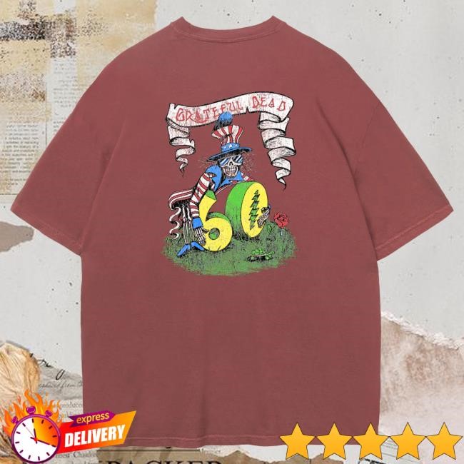 Grateful Dead 60th x TGR Dead Uncle Sam T Shirt Brick
