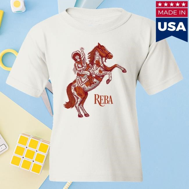Official Reba Mcentire Merch Store Reba Horse Youth T Shirt RebaMcentire