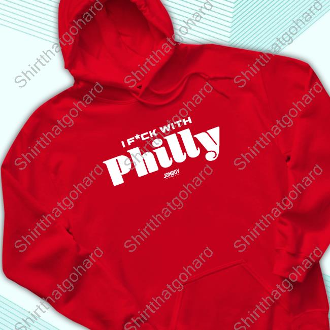 I F*ck With Philly Long Sleeve Tee Maroon Jomboy Media I F*ck With Philly Shirts Maroon