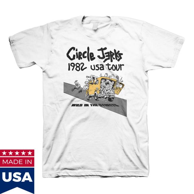 Official Kings Road Merch Store Circle Jerks Wild In The Streets White | Shirts Kings Road Shop CircleJerks
