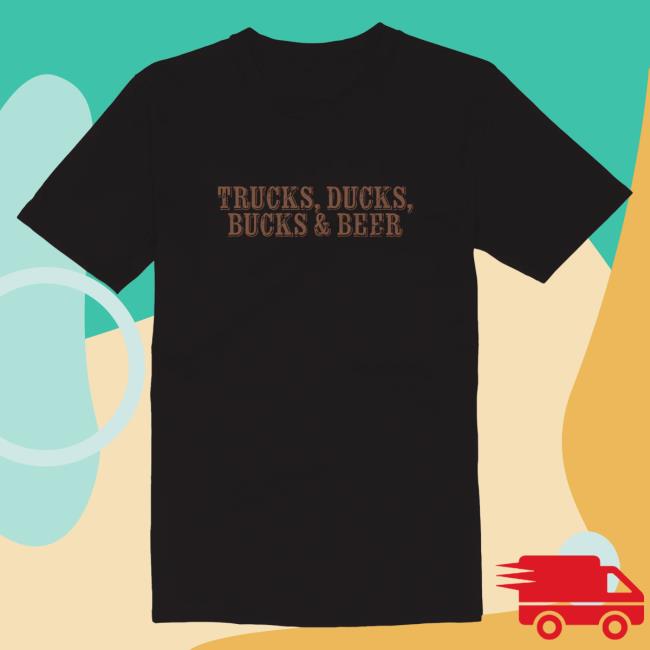 Official Brian Kelley Shop Trucks, Ducks, Bucks & Beer Top Shirt