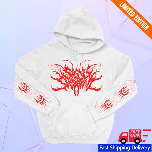 Official Indie Merch Store Signs of the Swarm Absolvere Hoodies White Indiemerchstore