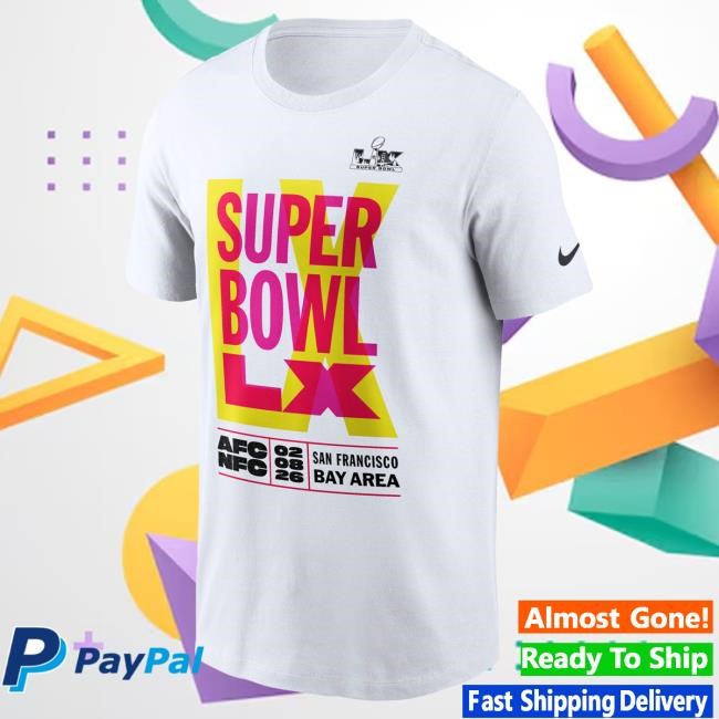 2026 NFL Football NFL Super Bowl LX Nike White Essential T-Shirt 2026 NFL Football NFL Super Bowl LX Nike White Essential T-Shirt