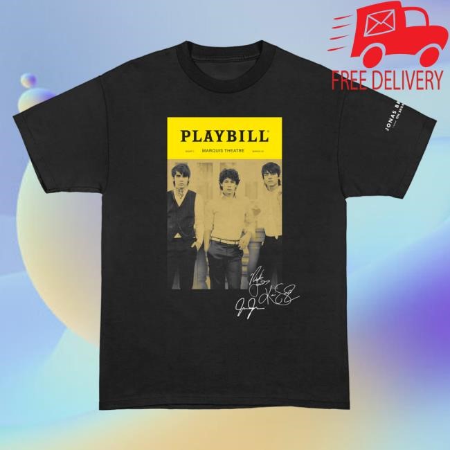 JB Playbill New Shirt Jonas Brothers Merch Shop