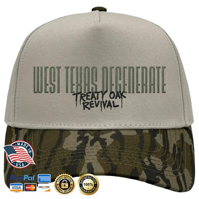 Official Treaty Oak Revival Merch Store West Texas Degenerate Mossy Oak Cap
