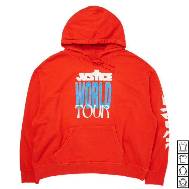 Official Justin Bieber Merch Store Shop World Tour Red Hoody JustinBieber Apparel Clothing