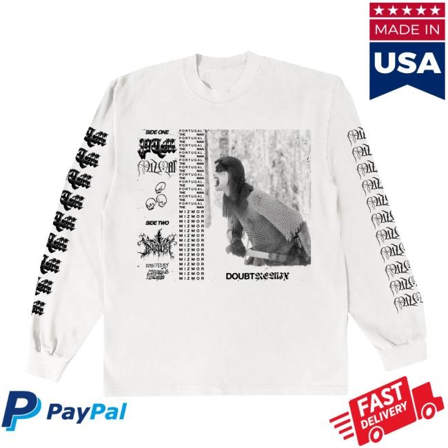 Official Portugal The Man Merch PTM Shop Store Mizmor Doubt Remix Longsleeve White New Shirt
