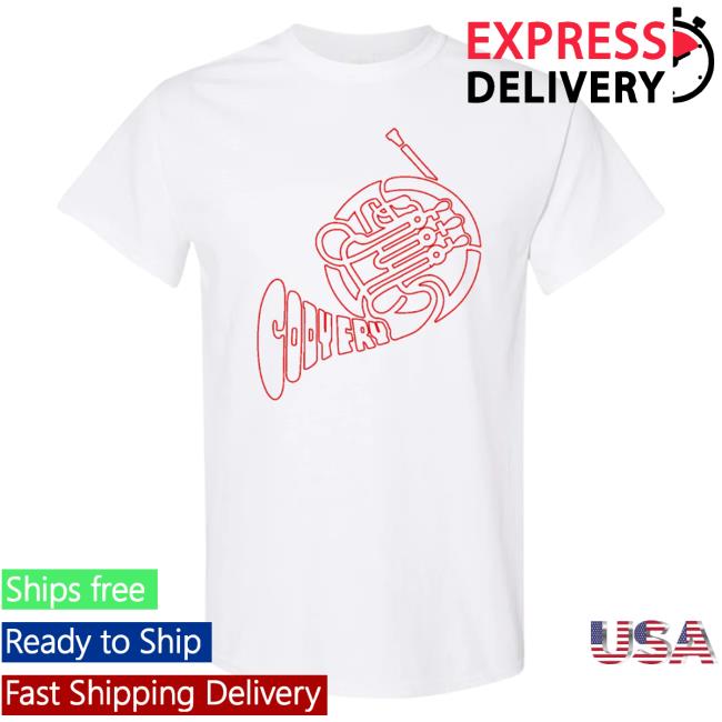 Official Cody Fry Cody Fry "French Horn" Shirt 2024 White/Red CodyFry