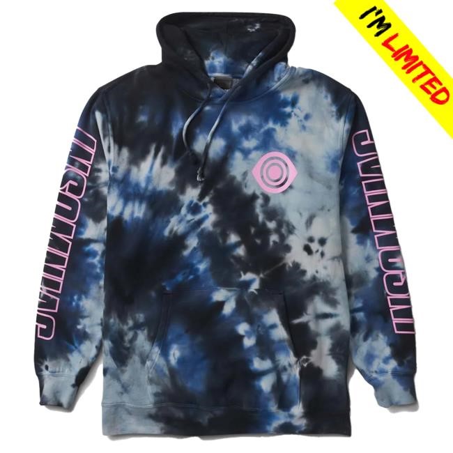 Official Insomniac Merch Shop Insomniac Eye Tie Dye Popover Hoodie Grey Tie Dye