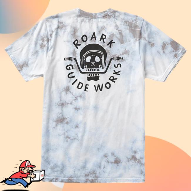 Official Roark Clothing Store Shop Guide Works Tie Dye T Shirt Sky Blue Tie Dye