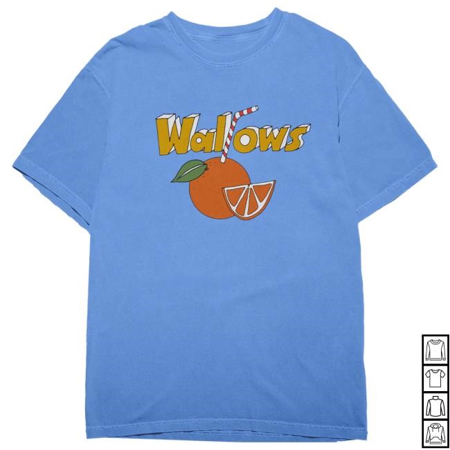 Official Wallows Merch Store Orange Juice Shirt 2024