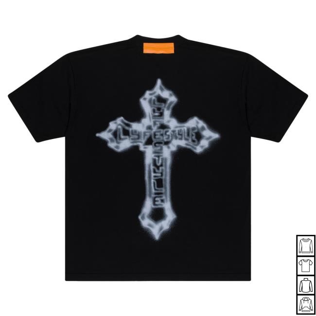 Official Yeat Merch Store Shop Yeat Heron Preston Lyfestyle Cross Shirt