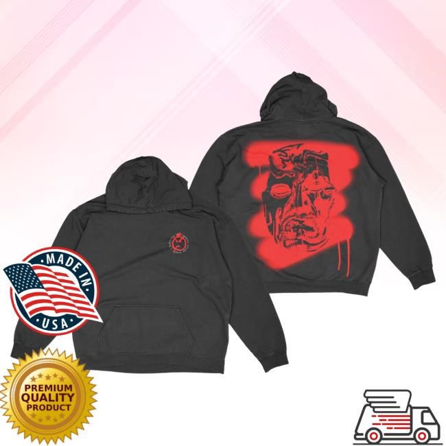 Official Hollywood Undead Merch Store Deadbite Stencil Popover Sweatshirt (Black) HollywoodUndead