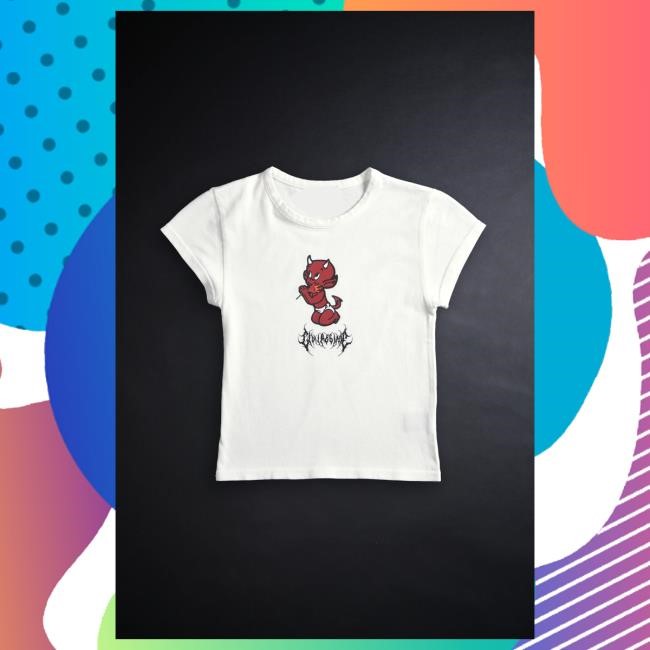Official Civil Clothing Civil Regime Devil Child Baby Attractive Shirt in Black