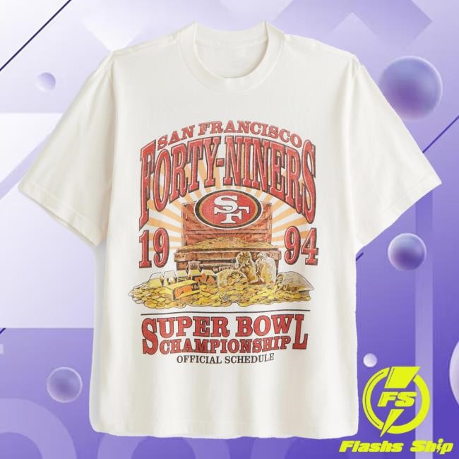 Official Abercrombie And Fitch Merch San Francisco 49ers Vintage-Inspired Graphic Shirt NFL by Abercrombie