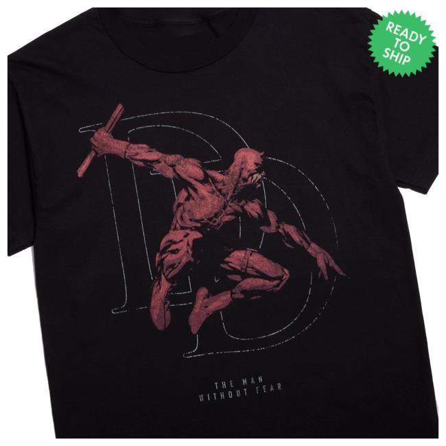 Official Heroes And Villains Forge Series Marvel Daredevil Without Fear Forge Tees