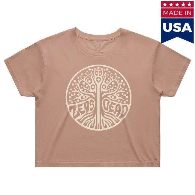 Official Zeds Dead Merch Zeds Dead - Mycelium - Dusty Pink Crop Top T-Shirts Zeds Dead Apparel Clothing Shop Zedsdead