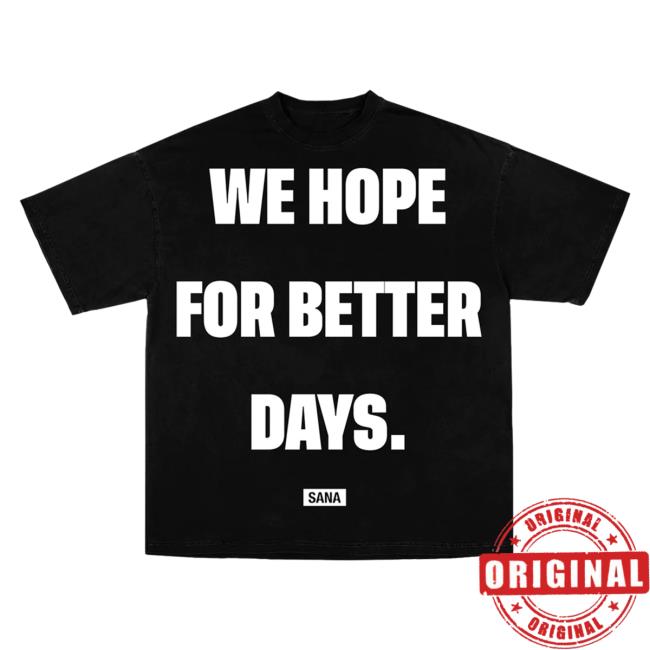 Official Sana Detroit Red Wings Sana Detroit Better Days Shirt 2024 - Black