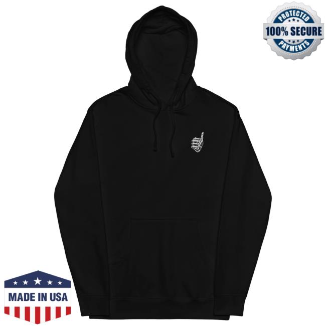 Mrballen Merch Shop Skeleton Thumb Hoodie New