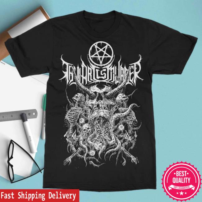 Official Thy Art Is Murder Merch Store Thy Art Is Murder Riddick Skull Pile T-Shirt
