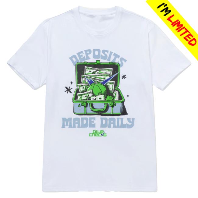 Official Rwe Merch Overtime Tv Store Blue Checks Deposits New Shirt Overtime Tv Apparel Clothing Shop Ote Merch