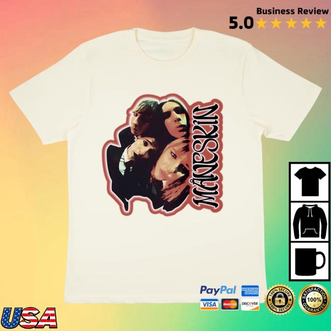 Official Maneskin Merch Store Maneskin Fisheye Band Top Shirt