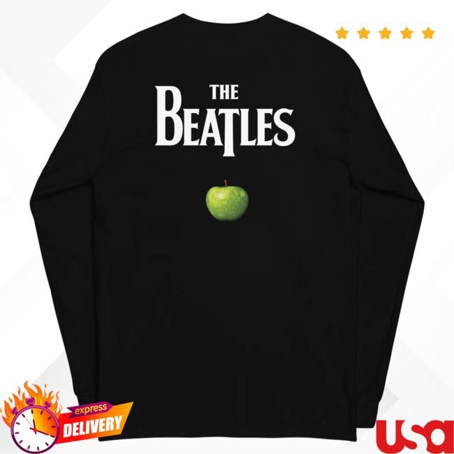 Vintage Style Black Longsleeve T-Shirt From The Beatles Heritage Mono Black Longsleeve T-Shirt The Beatles Merchandise