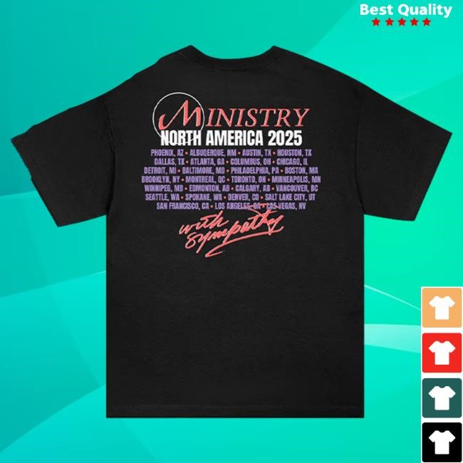 With Sympathy 2025 Tour Tees (Black) Ministry Store Merch