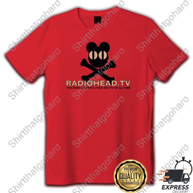 2001 Radiohead The Most Gigantic Lying Mouth Tee Shirt