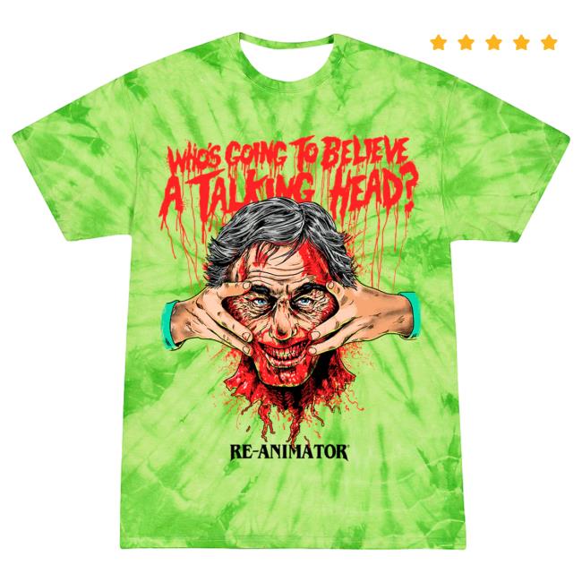 Official Cavity Colors Re-Animator: Talking Head - Tshirt (Re-Agent Green Tie Dye)
