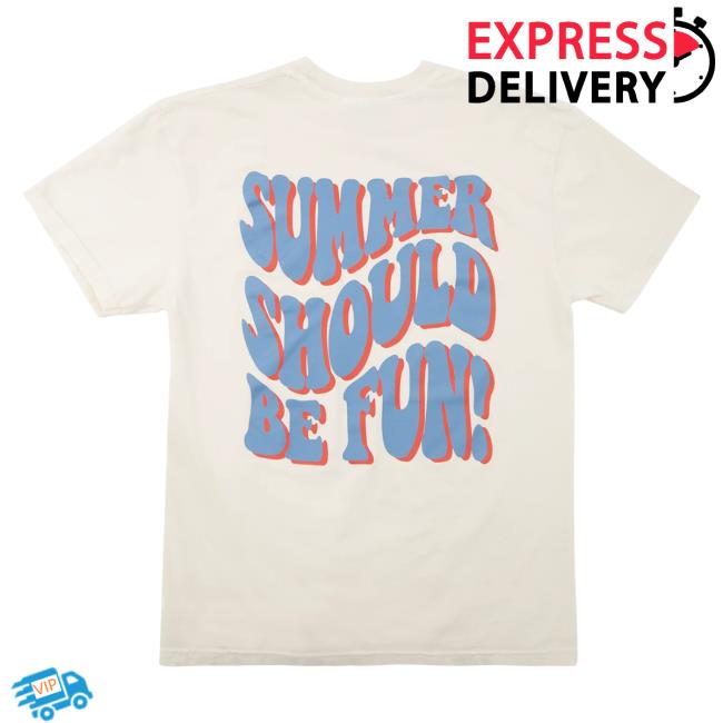 Official Drink Loverboy Merch Store Summer Should Be Fun Popover Shirt - Ivory DrinkLoverboy
