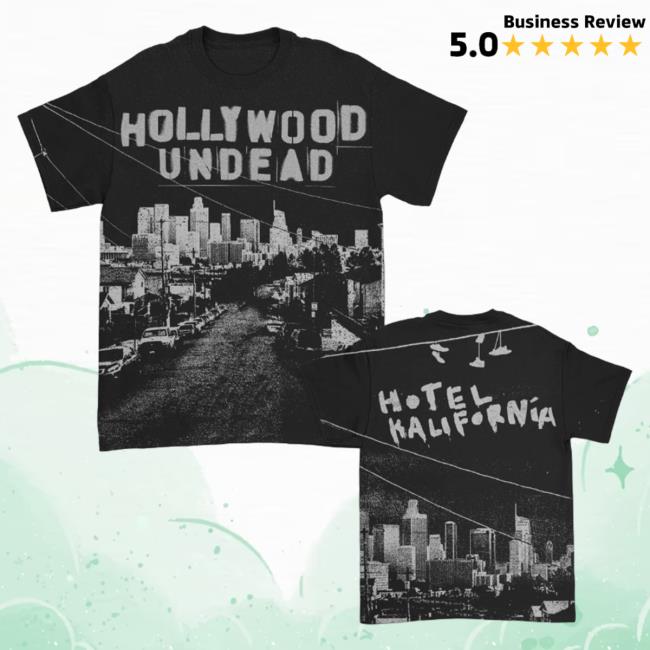 Official Hollywood Undead Merch Hotel Kalifornia Shirt