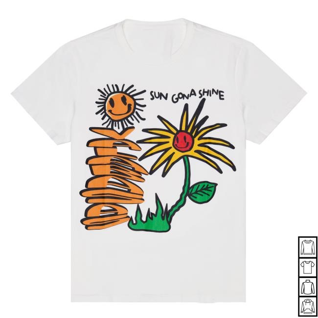 Official Valabasas Shop Merch "Sun Will Shine" Vintage Washed White Shirt New