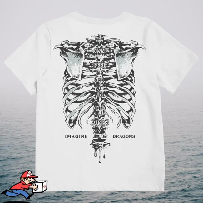 Official Imagine Dragons Merch Store Shop Feel It In My Bones Skeleton Tee ImagineDragons