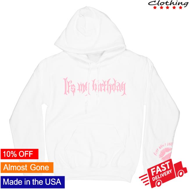 Official Anne-Marie Merch Store Anne Marie Its My Birthday Popover Sweatshirt White Anne - Marie Apparel Clothing Shop AnneMarie