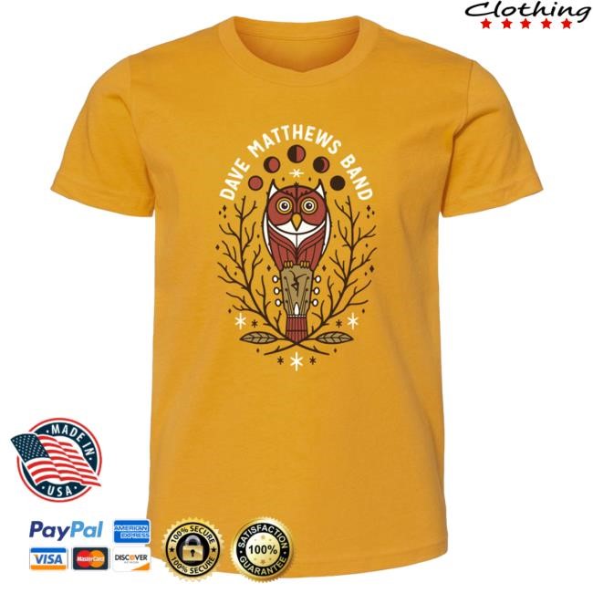 Official Dave Matthews Merch Store Shop Dave Matthews Band Owl Youth Attractive Shirt