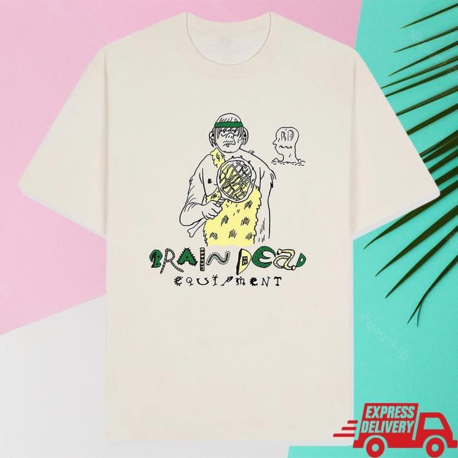 Official Dover Street Market Clothing Store Brain Dead Men's Caveman Tennis Attractive Shirt