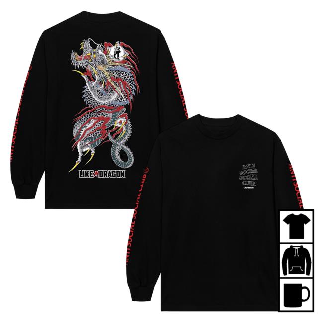 ASSC x Like a Dragon Hoody Black